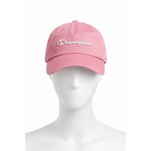 Champion Hat Cap Strap Back Pink Embroidered Logo  Athletic Womens Athleisure